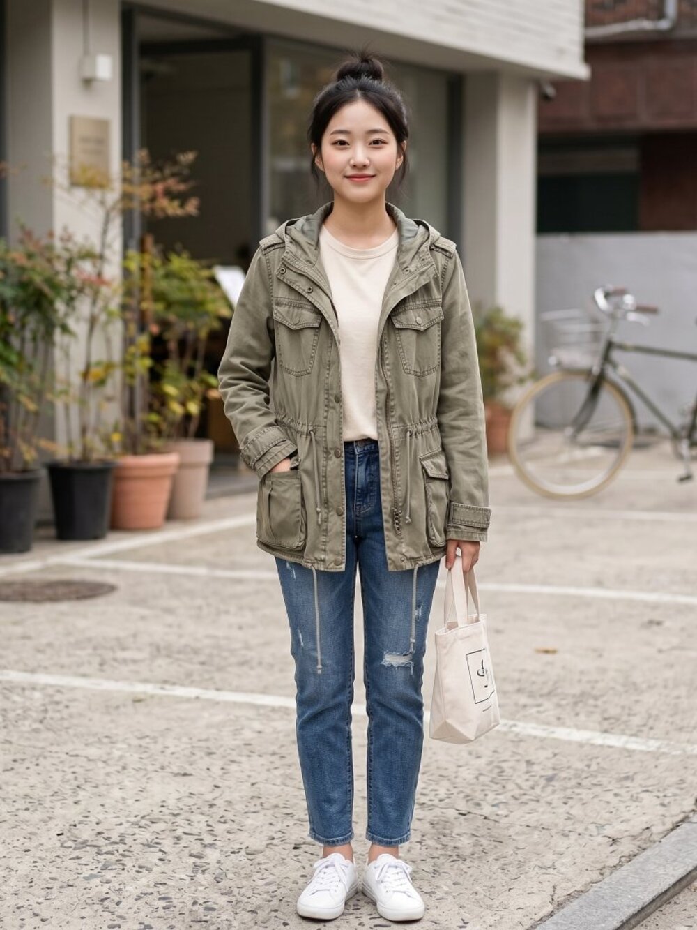 Blanc Noir green Hooded Jacket XL